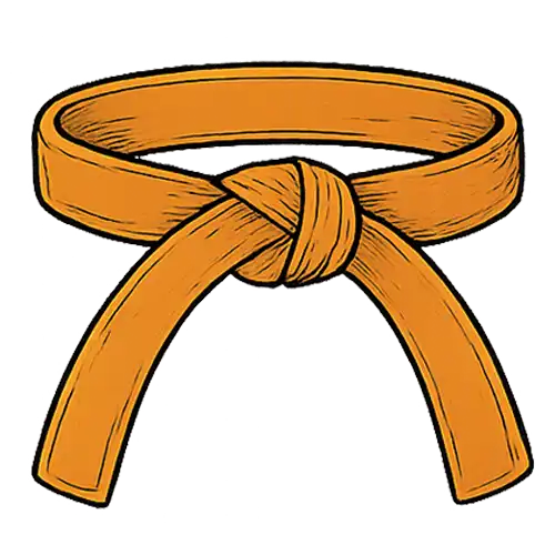 Orange bälte